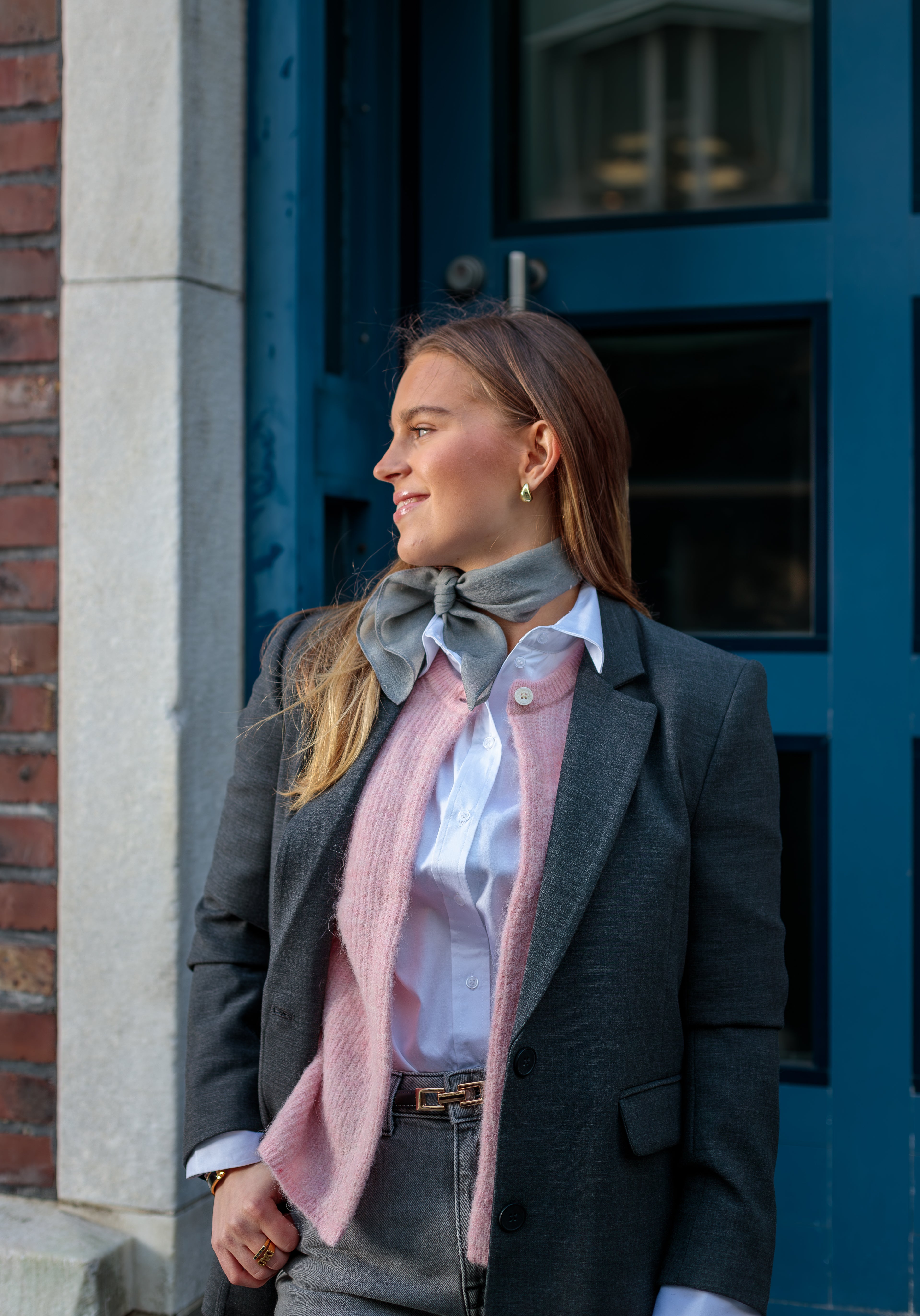 Sia Strikket Cardigan - Rosa/ Bleached Mauve